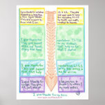 Spine Poster 1, I give thanks for vertebrae posters