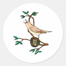 Spinelli Sparrow Stickers