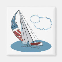 Spinnaker in the Wind Refrigerator Magnets