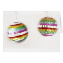 Spinning Glitterballs Greeting Cards