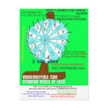 spinning wheel LUCK, Mungindi trading cardssuit... postcards