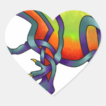 Spinosaurus Heart Sticker