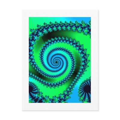 Spirafract2 Postcard by James_Falconer