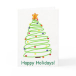 Spiral Christmas Tree Card