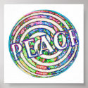 Spiral Circle Peace posters