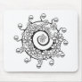 spiral flower tattoo design mouse pads
