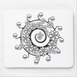 spiral flower tattoo design mousepads