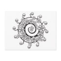 spiral flower tattoo design postcards
