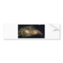 Spiral Galaxies Colliding Bumper Sticker