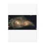 Spiral Galaxies Colliding Post Card