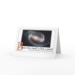 Spiral Galaxy Birthday Card - Inspirational