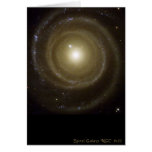 Spiral Galaxy NGC 4622 Spins Backward Greeting Cards