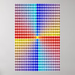 Spiral Multiplication Table - Square (Fitted) posters