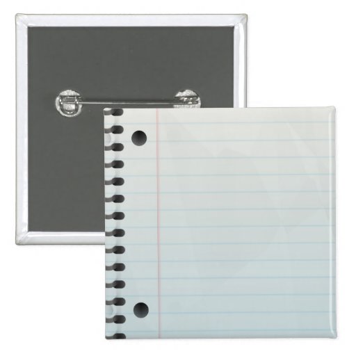 Spiral Notebook Lined Paper Pin