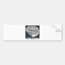 Spiral Of Geological Time (Earth's History Spiral) Bumper Stickers