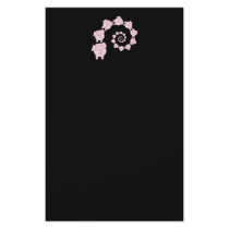 Spiral of Pink Elephants. Cartoon. Personalized Flyer