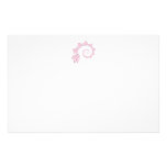 Spiral of Pink Elephants. Fun Cartoon. Personalised Stationery