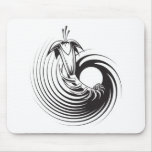 Spiral Plant Tattoo Design mousepads