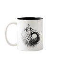 Spiral Plant Tattoo Design mugs