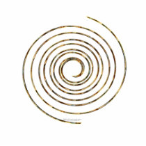 Spiral Sculpted Acrylic Products Cut Out