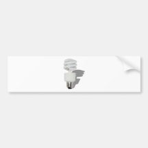 SpiralLightbulb062210Shadows Bumper Sticker