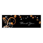 Spirals & Flowers Thank You Tag Card business cards