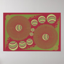spirals meet circles print