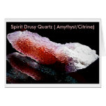 Spirit Drusy Quartz ( Amythyst/Citrine) Card
