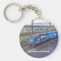 Spirit of Conrail - GP38 - PRR #2943 in Blue Paint Key Chain