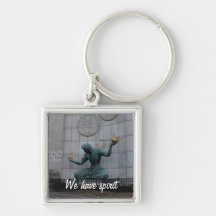 Spirit of Detroit Keychain