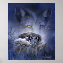 Spirit Of The Blue Fox Art Poster/Print