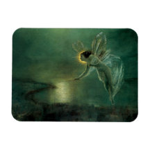 Spirit of the Night by Grimshaw, Victorian Fairy Rectangle Magnets