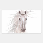 Spirit of the Wind Horse -vintage- Rectangular Stickers