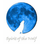 Spirit of the Wolf - Blue t-shirts