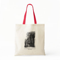 Spirit Pointed (with text) Tote Bags