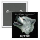 SPIRIT WOLF  Grey Wolf Wild Animal Pin