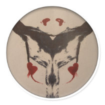 Spirit Wolf Round Sticker