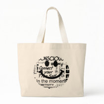Spiritual affirmations smiley tote bag
