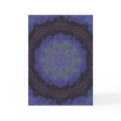 Spiritual Buddhist Peace Mandela Note Card by spiritcircle