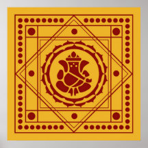 Spiritual Ganesha Design Poster