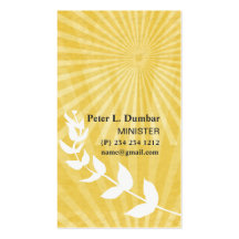 Spiritual  Gold Sunrise Business Card