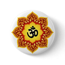 Spiritual Lotus Om Design Pins