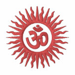 Spiritual Om Design embroidered shirts