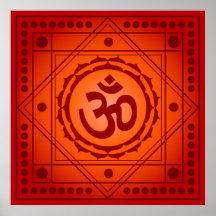 Spiritual Om Design Poster