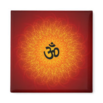 Spiritual Om Mandala Magnets