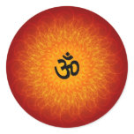 Spiritual Om On Mandala stickers
