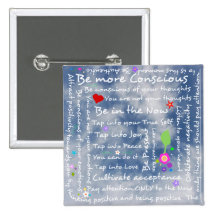 Spiritual positive affirmations buttons