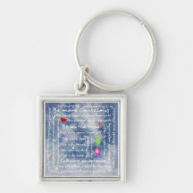 Spiritual positive affirmations keychains