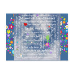 Spiritual positive affirmations postcards