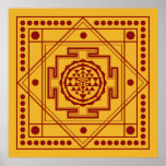 Spiritual Sri Yantra posters